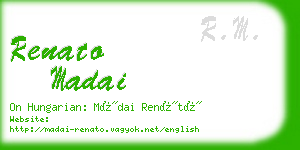 renato madai business card